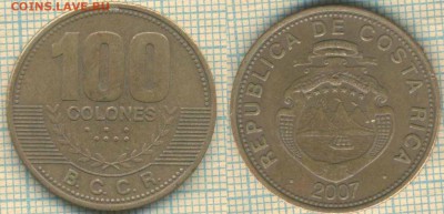 Коста-Рика 100 колонов 2007 г., до 10.10.2018 г. 22.00 по Мо - КостаРика 100 колонов 2007  4028