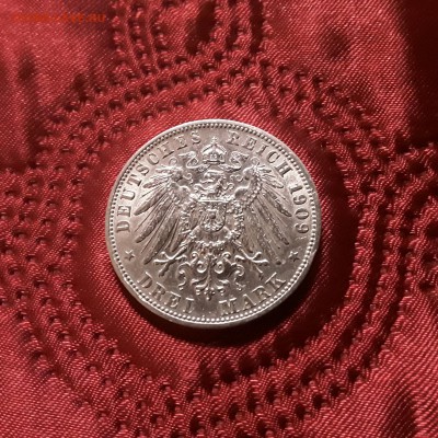 Германия. Вюртемберг. 3 марки 1909 г. До 09.10.18. С 200 руб - 20181006_121039
