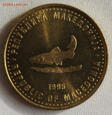 С РУБ.F.A.O. МАКЕДОНИЯ 2 денара 1995г. РЫБА UNC  до 12.10 - IMG_4565.JPG