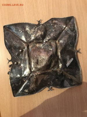 Конфетница.мятая.925 проба.Вес 260 грамм.Определение. - ВАЗ.