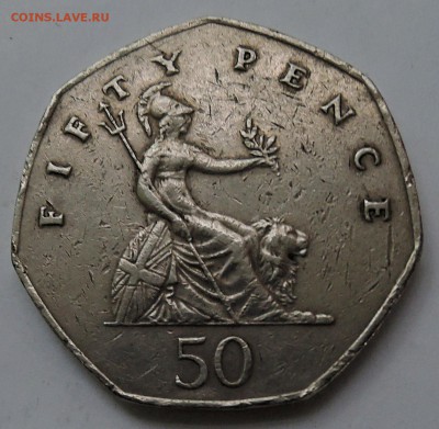 ВЕЛИКОБРИТАНИЯ - 50 пенсов 1982 г.  до 12.10 в 22:00 - DSCN2568.JPG