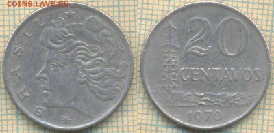 Бразилия 20 сентаво 1970 г., до 10.10.2018 г. 22.00 по Москв - Бразилия 20 сентаво 1970  2335