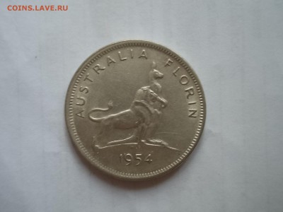 АВСТРАЛИЯ 1 флорин 1954 года 11.10.18 г.в 22-15 по МСК - DSCN0141