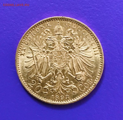 20 крон 1893 золото - A169DCB5-DCBC-4840-B4A5-C694F2CD3096