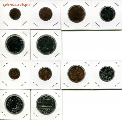 О.Мэн набор полпенни-50 пенсов 1980 до 12.10.18 22-00 мск - IoM 1980 set