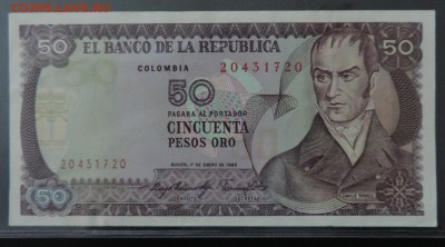 КОЛУМБИЯ 50 песо 1983г., XF ДО 13.10. - 50 песо 1983г., А. ХF..JPG