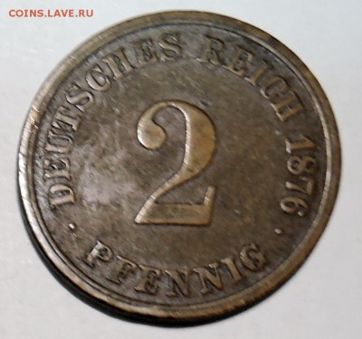 ГЕРМАНИЯ - 2 пфеннига 1876  г. до 15.10 в 22.00 - DSCN2613.JPG