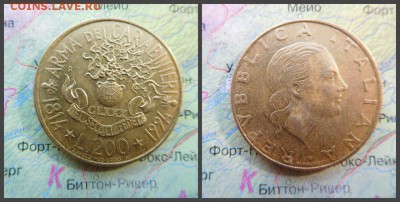 Италия 200 лир, 1994 180 лет карабинерам - 11