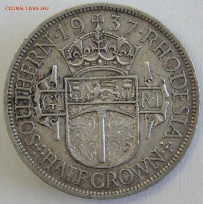 С РУБ.БРИТ.ЮЖНАЯ РОДЕЗИЯ пол кроны 1937г.ГЕОРГ-VI до 15.10 - IMG_4635.JPG