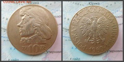 Польша 10 злотых, 1960= - 17