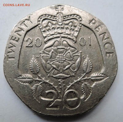 ВЕЛИКОБРИТАНИЯ - 20 пенсов 2001 г. до 16.10 в 22.00 - DSCN2624.JPG