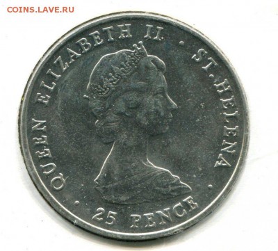 Крона Шайба Остров Святой Елены 25 пенсов 1981 Свадьба Дианы - krona_shajba_ostrov_svjatoj_eleny_25_pensov_1981_svadba_princa_charlza_i_ledi_diany_korabl_parusnik (1)