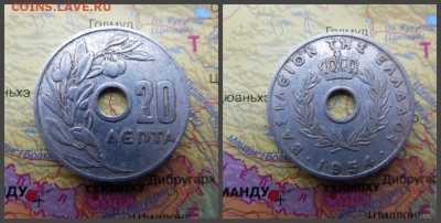 Греция 20 лепт, 1954 - 1