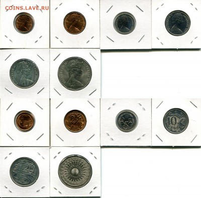 Австралия, набор 1977 1ц-50ц до 14.10.18 22-00 мск - Aus.1977 dif.