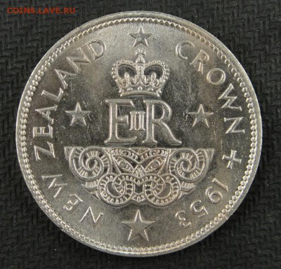 Крона Шайба Новая Зеландия 1 крона 1953 Елизавета II - krona_shajba_novaja_zelandija_1_krona_1953_elizaveta_ii