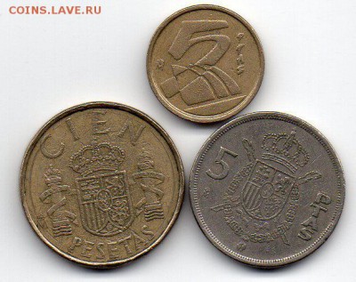3 монеты Испании. До 15.10. в 22.00 МСК - 6