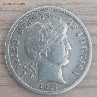 ONE DIME США 1911S, до 18.10 - 1911-4