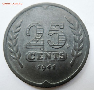 НИДЕРЛАНДЫ - 25 центов 1941 г. до 18.10 в 22:00 - DSCN2662.JPG