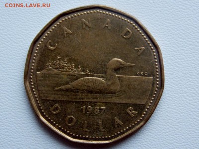 Канада 1 доллар 1987 - DSCN7217 (1280x960)