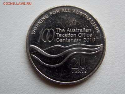 Австралия 20 центов 100 лет налоговому Управлению - DSCN7306 (1280x960)