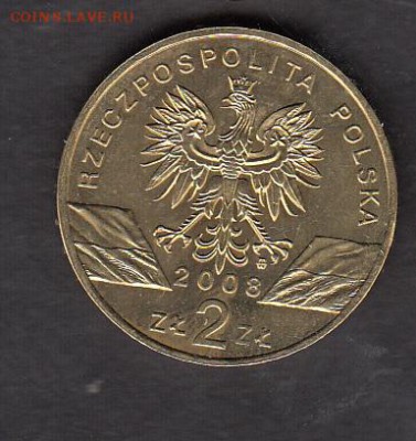 Польша 2008 2зл птицы - 93а