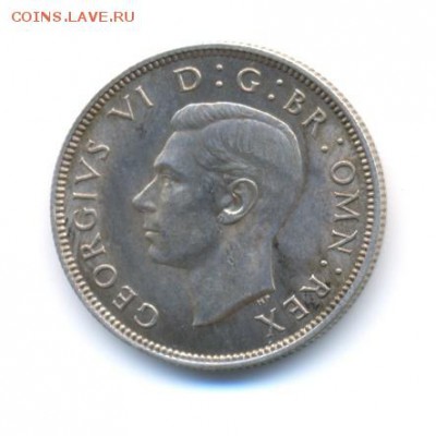 Ag. Британия 2 шиллинга 1940. XF . до 18.10 22:00 - 13
