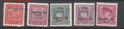 Словакия 1939 5м надпечатки - 111