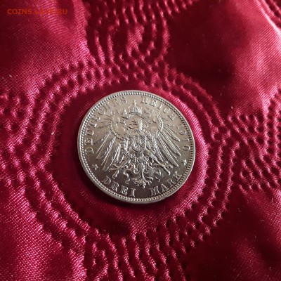 Германия. Бавария. 3 марки 1910 г. Отто. До 18.10.18. - 20181014_153353