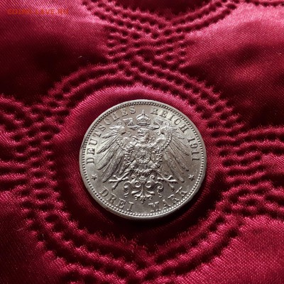 Германия. Вюртемберг. 3 марки 1911 года. До 18.10.18. - 20181014_153541
