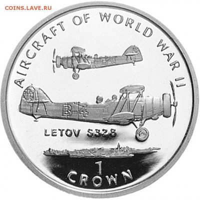 Авиация космонавтика на монетах - 1-Crown-Letov-5328