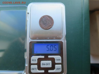 Франция 5 сантим LAN 4 (1797, номинал цифрой)  до 19.10 - 5 сантим 1795_вес.JPG
