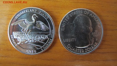 44-ый парк США, 25 центов 2018 "Cumberland Island". - 44 квотер.JPG