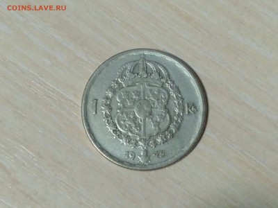 ШВЕЦИЯ,1 крона 1945(Густав V)до 18.10.2018 - IMG_20181015_222918