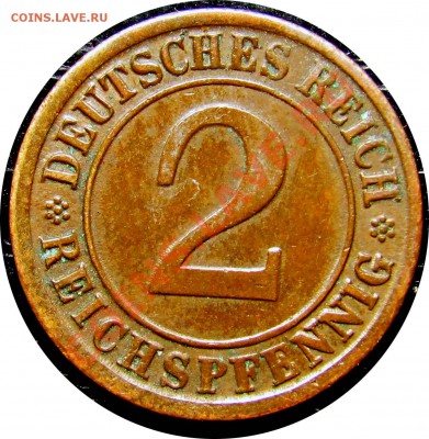 R62 Германия 2 пфеннига 1924J до 21.05 в 22°° - R62 2 1924J_1
