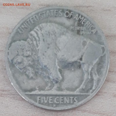 5 центов США 1936 S, "Buffalo", до 19.10 - 1936S-1