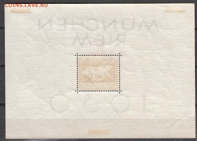 Германия Рейх 1937 блок - 188а