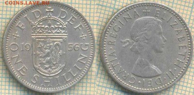 Великобритания 1 шиллинг 1956 г. Шотл. г., до 22.10.2018 г. - Великобритания 1 шиллинг 1956  4180