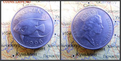 Бермуды 5 центов, 1996 - 2