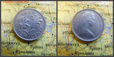 Бермуды 10 центов, 1983 - 3