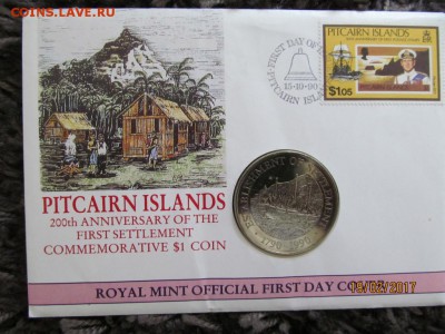 КПД остров Питкерн 1$ доллар 1990 Питкэрн корабль парусник - kpd_ostrov_pitkern_1_dollar_1990_pitkern_korabl_parusnik_baunti