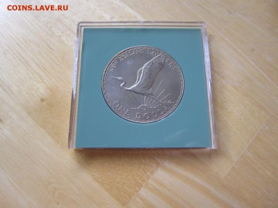 Крона Шайба Новая Зеландия 1 доллар 1974 Аист Фауна Птицы - s-l1600 %25281%2529