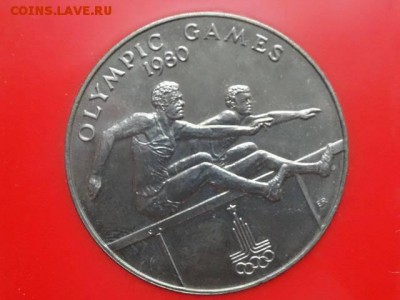 Крона Шайба Самоа 1 Тала 1980 Олимпийские Игры Москва - krona_shajba_samoa_1_tala_1980_olimpijskie_igry_moskva_1980_beg_s_prepjatstvijami_pamjatnaja_korobka %281%29