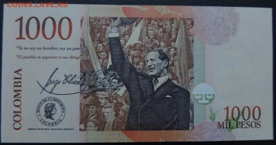 КОЛУМБИЯ 1000 песо 2015г., ДО 21.10. - 1 песо 2015г., А..JPG