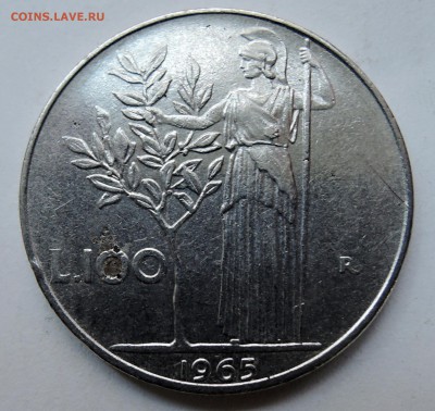 ИТАЛИЯ - 100 ЛИР 1965 года до  23.10 в 22.00 - DSCN2726.JPG
