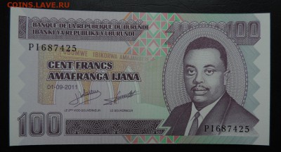 БУРУНДИ 100 франков 2011г., ДО 22.10. - 100 франков 2011г., А..JPG