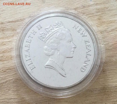 Крона Шайба Новая Зеландия 5$ долларов 1997 Птица Тико фауна - s-l1600 (1)