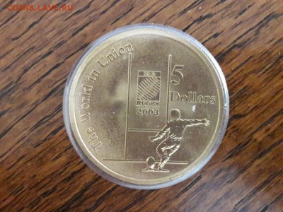 Крона Шайба Австралия 5$ долларов 2003 Регби Кубок Мира - krona_shajba_avstralija_5_dollarov_2003_regbi_kubok_mira