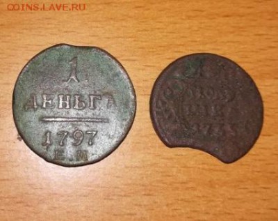 1 деньга 1797, полушка 1735 г выкус - 1DSC057075111