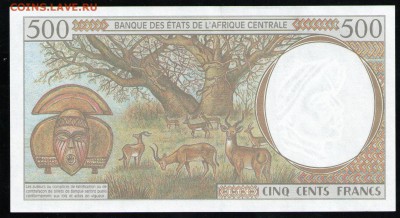 ЭКВАТОРИАЛЬНАЯ ГВИНЕЯ 500 ФРАНКОВ 2000 UNC - 10 001