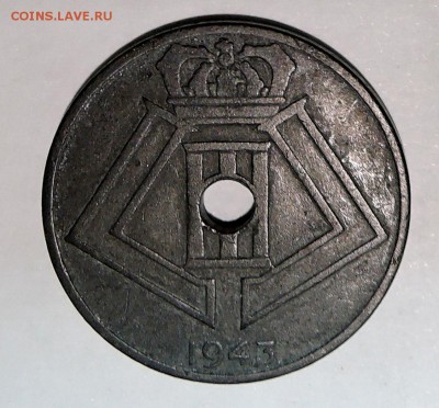 БЕЛЬГИЯ - 25 сантимов 1943 до 25.10 в 22:00 - DSCN2768.JPG